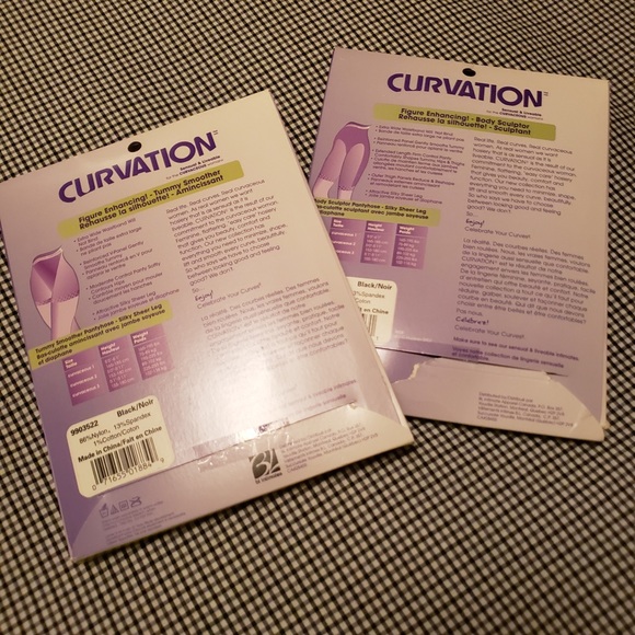 2 pk Curvation Pantyhose - Picture 2 of 2